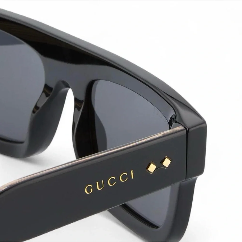 Gucci Rectangle Acetate Frame Unisex Sunglasses (53-21-145 mm)